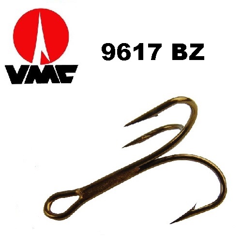 Treble Hooks: VMC Treble Hook 9617 BZ (100pcs)